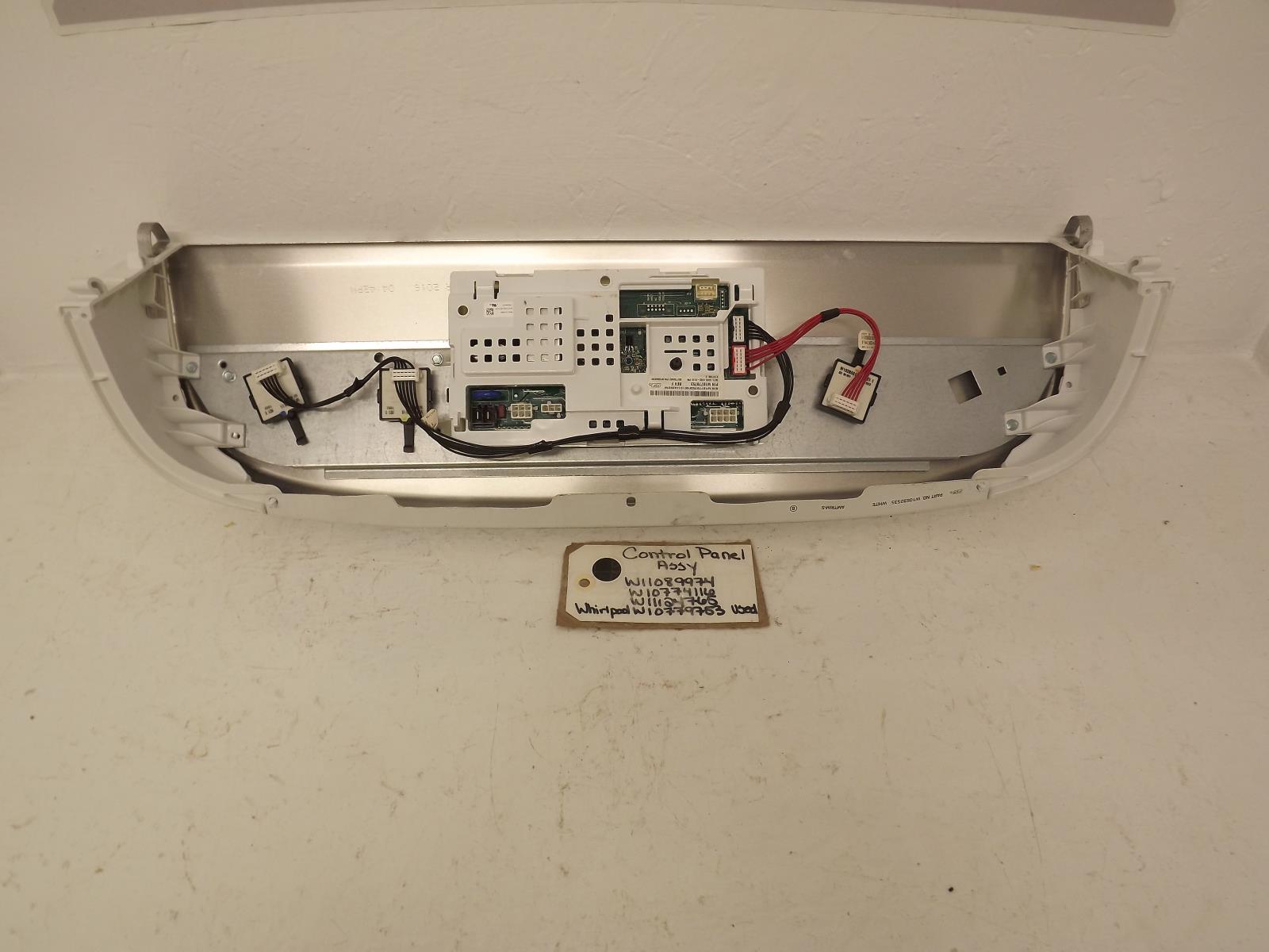 Whirlpool Washer W11089974 W10774116 W11124760 W10779753 Control Panel Assy Used Whirlpool Washer W11089974 W10774116 W11124760 W10779753 Control Panel Assy Used